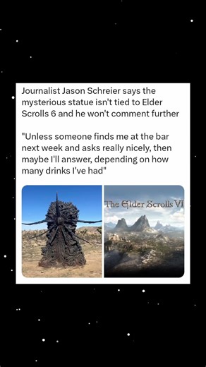 Jason Schreier Says Mystery Statue Isn’t ES6-Related, Won’t Comment Further