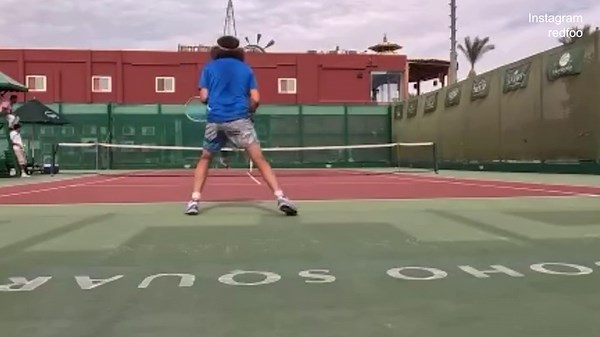LMFAO singer Redfoo makes his professional tennis debut