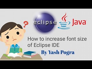 How to increase font size of eclipse | how to change text font in eclipse