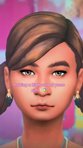 Creating Sims 4 High School Years Sim | Custom Content Showcase