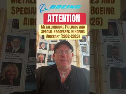 ATTENTION: metallurgical failures ￼￼ possibly 12K commercial and 400 military aircraft 2002 -2026￼￼