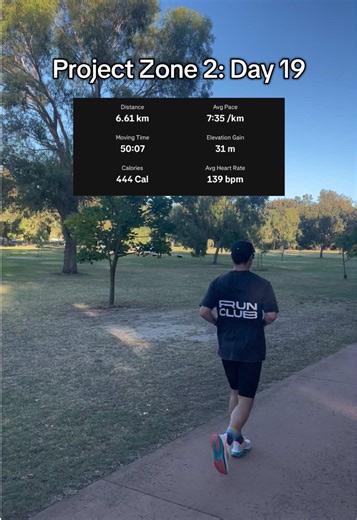 Project Zone 2: Day 19 🫀 In the middle of moving states atm but the Zone 2 grind continues! Long Zone 2 run incoming this weekend! 🚀 #zone2training #zone2 #runningtok #runner #projectzone2
