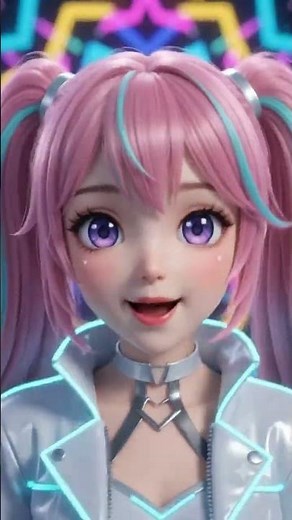 Cute Anime Girl Dance 💖 | AI Animated Virtual Idol | Dance AniVerse #ytshorts #animationdancer