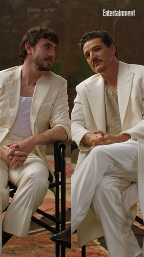 "Pretty easy on the eyes." Pedro Pascal is all of us when talking about his #Gladiatorll costar Paul Mescal. | Entertainment Weekly