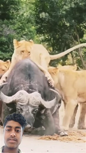 Savage Lion vs African Buffalo – Ultimate Wildlife Battle 🦁