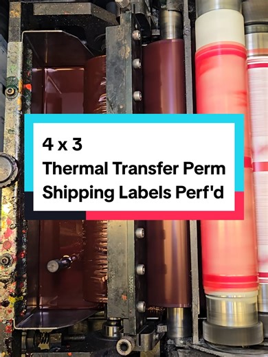 🏷 4 x 3 Thermal Transfer Permanent Shipping Labels Perforated 🚚 #ShippingLabel #CustomPrint #Flexo #westcoastlabels