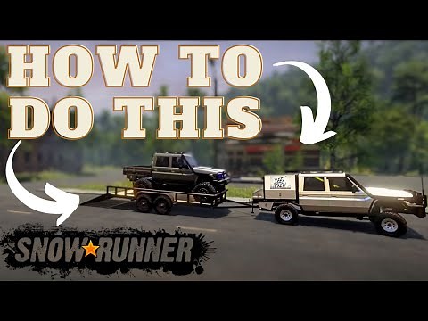 How To Pack & Load Trailers with rigs/cars In SnowRunner Help Video [ How To ]
