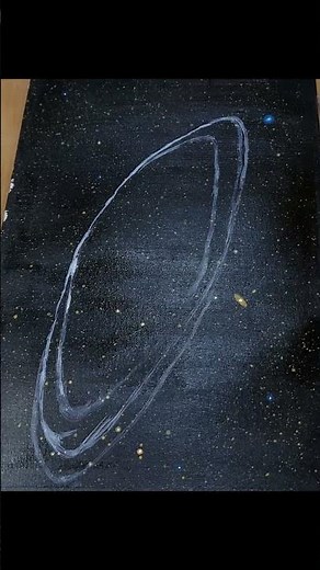 Easy Andromeda Galaxy Painting for Beginners! 🌌✨ (Part 1) #shorts #painting