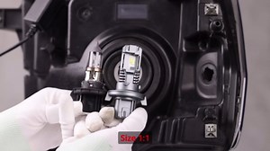 TECHMAX 9008/H13 Fog Lamp, 6500K Xenon White 18000 RPM Cooling +900% Super Brighter 45000LM Fan Plug & Play, Pack of 2