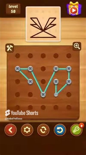 Line Puzzle String Art Maple Level 58