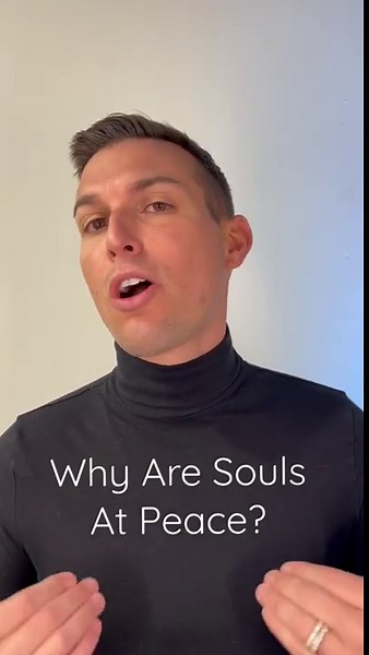 Are souls at peace after death according to psychic insight?