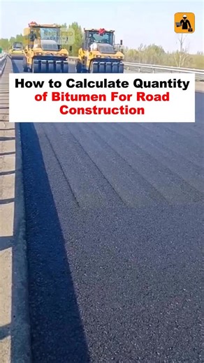 Yahya Kaludi | Civil By Yahya Sir on Instagram: "✅How to Calculate Quantity of Bitumen for Road Construction 📌Given Data ◾Length = 1 km OR 1000 m ◾Width = 3.75 m ◾Thickness = 50 mm OR 0.05 m 📌Volume of Bitumen Layer ◾= L × B × H ◾= 1000 m × 3.75 m × 0.05 m = 187.5 m³ 📌Weight Of Bitumen ◾Taking Density Of Bitumen Is 1,100 kg/m³ ◾= Volume × Density ◾= 187.5 × 1100 = 206,250kg 📌Weight Of Bitumen In Ton ◾1ton = 1000 kg. ◾=206,250 / 1000 = 206.25 ton @civil_by_yahya_sir 🔰𝐃𝐢𝐬𝐜𝐨𝐯𝐞𝐫 𝐄𝐱𝐜�
