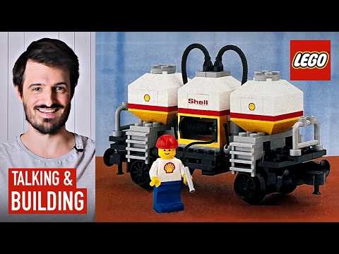 Full Vintage LEGO® Build: 1986 Trains Set 7813 "Shell Tanker Wagon"