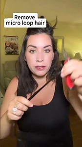 How to remove micro loop hair? #laavoohair #microring #microloop