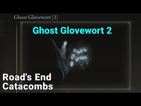 Ghost Glovewort 2 Location, Road's End Catacombs - Elden Ring