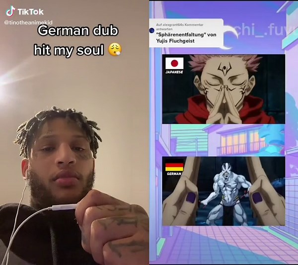 German Dub Reaction to Sukuna on Jujutsu Kaisen Anime