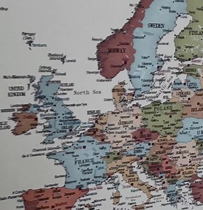 Accurate World Map Poster - Large Wall Travel Map Print - Detailed Political Globe Map - Cool Map Poster Art - Personalized Traveler Map - Etsy