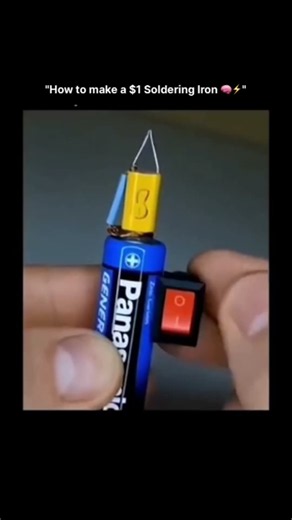 How to Make a $1 DIY Soldering Iron at Home! 🛠️⚡ #shorts
