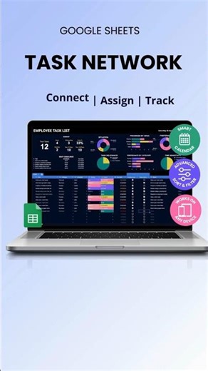 Task Network Google Sheet | Connect Tasks & Workflows #google