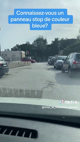 Apprenez à reconnaître un panneau stop bleu