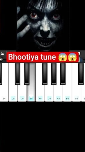 Bhootiya tune 😱😱|very easy piano tutorial #piano #bhoot #bhootiya #ghost