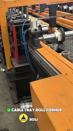 Cable Tray Production Line | Roll Forming Machine for Electrical Cable Management #machine #bosj