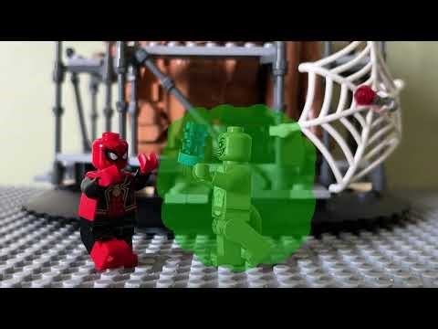 LEGO Spider-Man No Way Home 2021 (Tom Holland As Spider-Man Cured Lizard As Dr. Conner Scene)