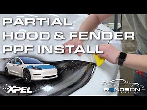 PPF Tutorial: Install XPEL Partial Hood & Fender to Tesla Model 3