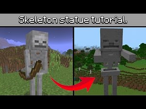 How to build a Skeleton statue in Minecraft. - Company Craft 2026