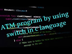 How to make ATM Program by using Switch in C Language
