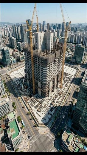 Skyscraper Construction | Cinematic Exterior Build From Raw Land (Drone View) #usa