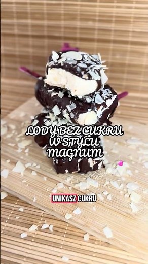 Domowe KETO MAGNUM Bez Cukru 🍦 Szybkie lody bez jajek! (Low Carb)