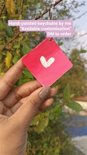 hand-painted keychains 🎨✨ #dmtoorder #youtubeshorts #thecozyartspaceofficial