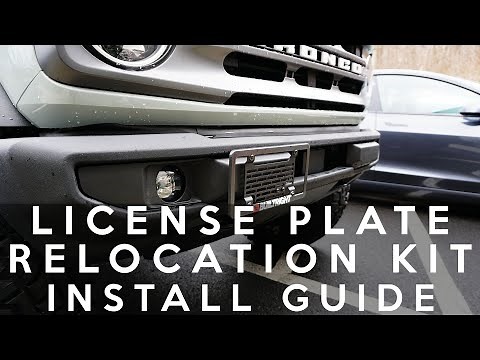 Ford Bronco License Plate Relocation Kit Install Guide // BuiltRight Industries
