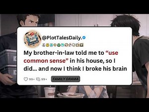 My brother-in-law told me to “use common sense” in his house, so I did… and now... | Reddit Stories
