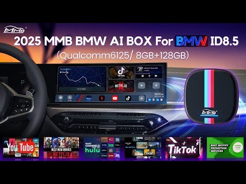 MMB BMW Magic AI BOX adapted for BMW 3 Series ID8.5 Wireles Carplay/Android Auto Youtube Netflix