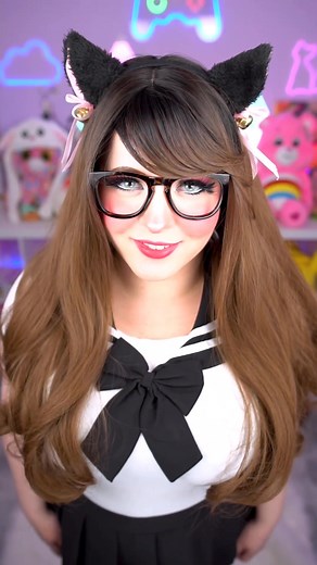 🥺👉👈😁😈 #egirl #gamergirl #fyp #foryou #catgirl #cosplayer #letsplaykitty #animecatgirl