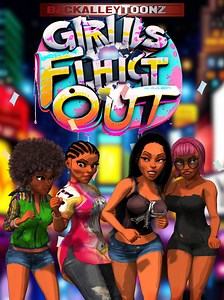 GIRLS FIGHT OUT -URBAN BRAWLER SHOWDOWN by backalleytoonz