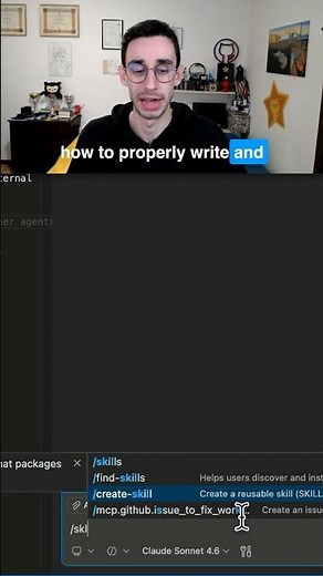 A prompt to create skills