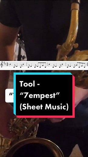 Tool 7empest Bari Sax Riff Sheet Music