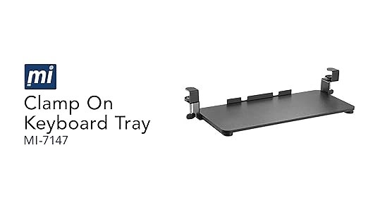 Mount-It! Clamp On Keyboard Desk Mount