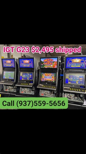 Igt g23 with Gameking package . Free stand included ... $2,495 shipped total #lasvegas #slotmachines | Slot Machines ltd.