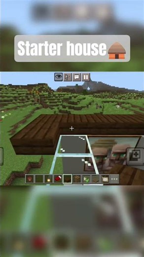 Small but Perfect Starter House 🏡🔥 #minecraft #shorts