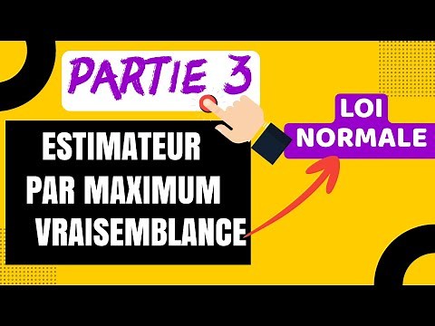 Partie 3 : Estimateur par méthode maximum vraisemblance | Cas : loi normale