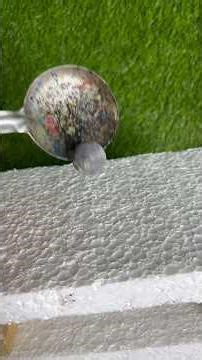 1000°C Red Hot Iron Ball vs Thermocol – This Shouldn’t Be Possible 😳🔥 #shorts