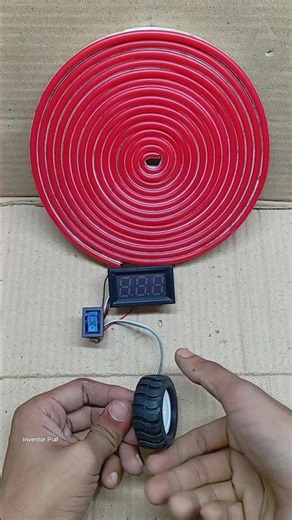 Voltmeter & neon strip light with n20 motors power generating system