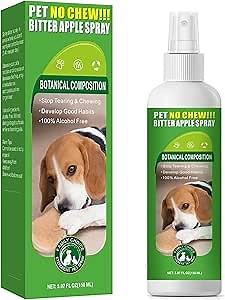 Whiskas 5.07 Oz Bitter Apple Spray for Dogs to Stop Chewing - Natural Ingredients No Chew Spray for Dogs - Bitter Spray for Dogs - Alcohol Free, Cruelty-Free - Protect Your Furniture