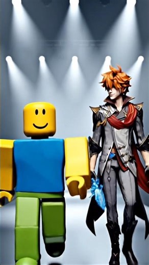 Roblox Noob × Genshin Childe | UNEXPECTED Crossover Edit ⚡🔥