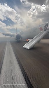 2.3M views · 14K reactions | Passengers evacuated onto the runway via emergency slide after an American Airlines flight aborted its takeoff on the runway in Denver on Saturday. One person was taken to the hospital with minor injuries, officials said. Read more: https://abcnews.visitlink.me/qEKalq | ABC News | Facebook