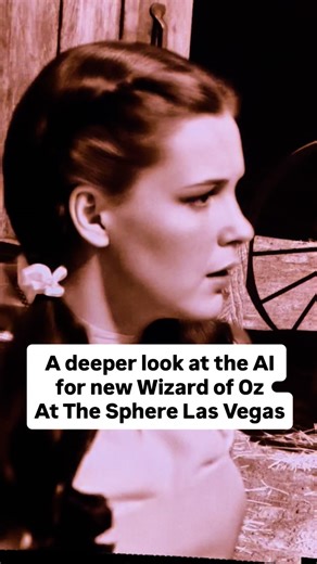 Review Nation | Here is a close up of The Wizard of oz and the generative AI used to take the classic film and make it 16k to fill the inside of The... | Instagram